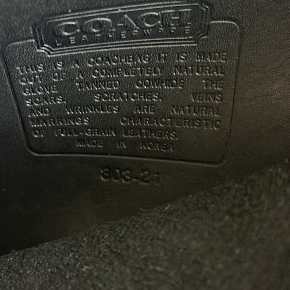 Vintage Coach Metropolitan black Leather Briefcase / Computer Bag 16" x 12" x 3" - Picture 7 of 11